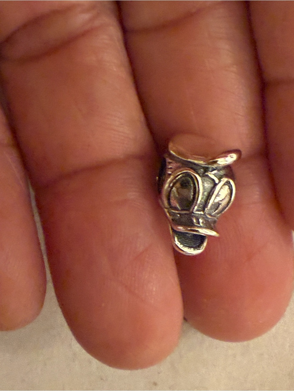 Disney Sterling Donald  Ring Charm - Silver